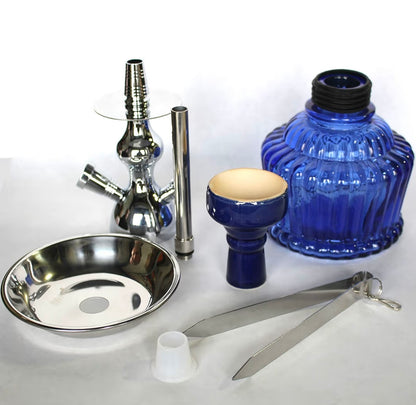 Mya QT 14” Hookah Shisha Set Single Hose Long Lasting Smooth Smoke