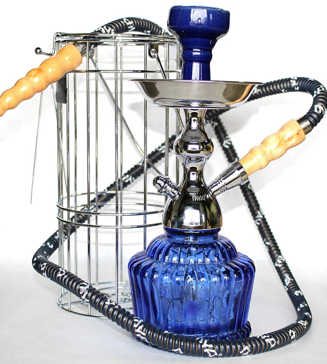 Mya QT 14” Hookah Shisha Set Single Hose Long Lasting Smooth Smoke