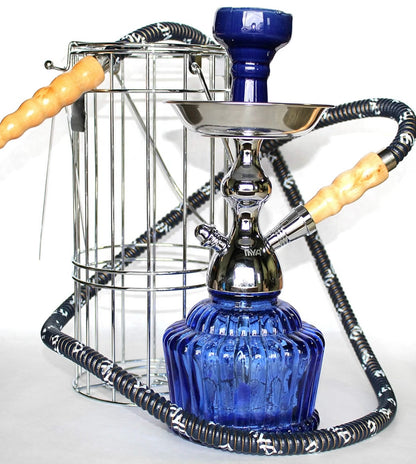 Mya QT 14” Hookah Shisha Set Single Hose Long Lasting Smooth Smoke