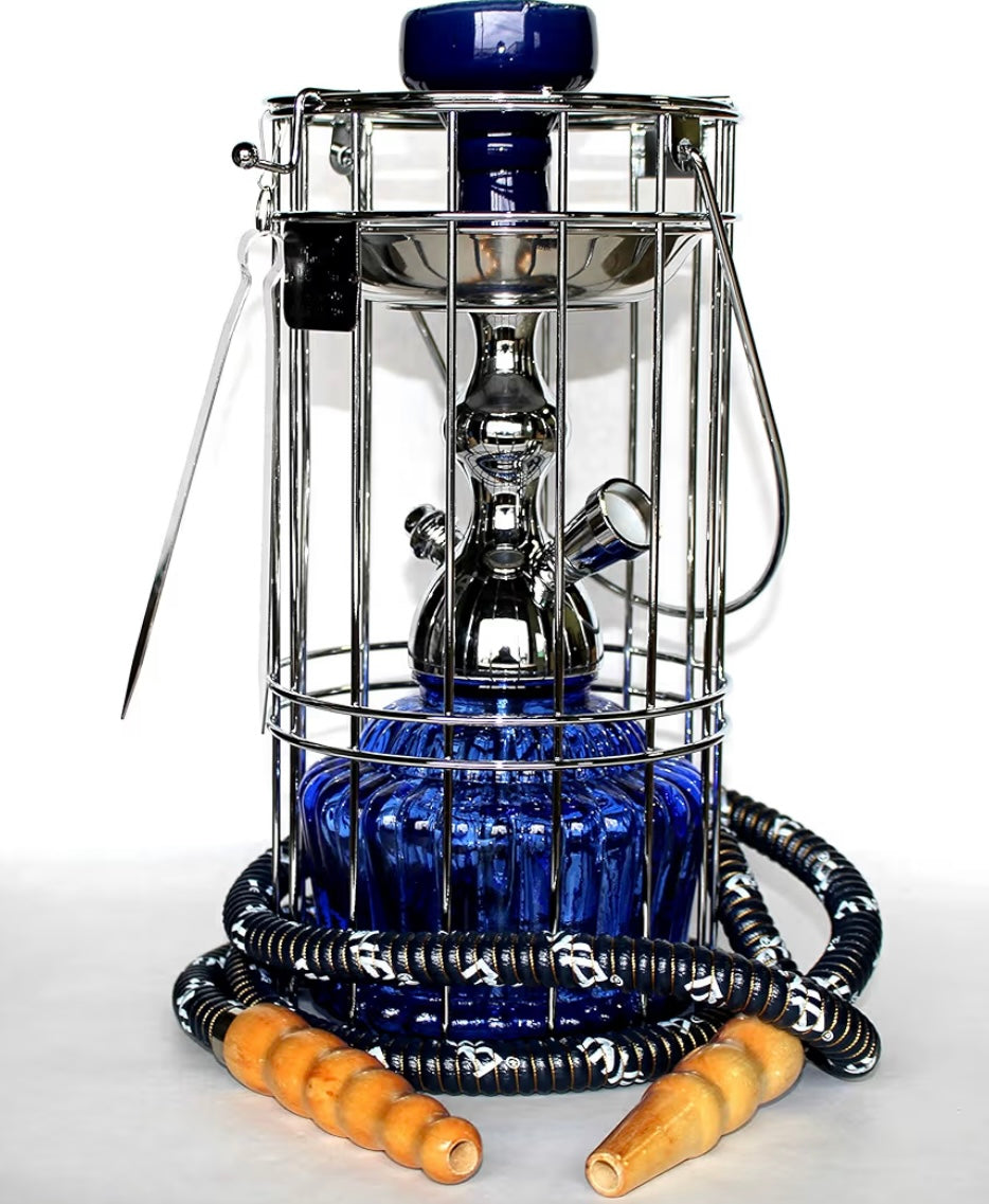 Mya QT 14” Hookah Shisha Set Single Hose Long Lasting Smooth Smoke