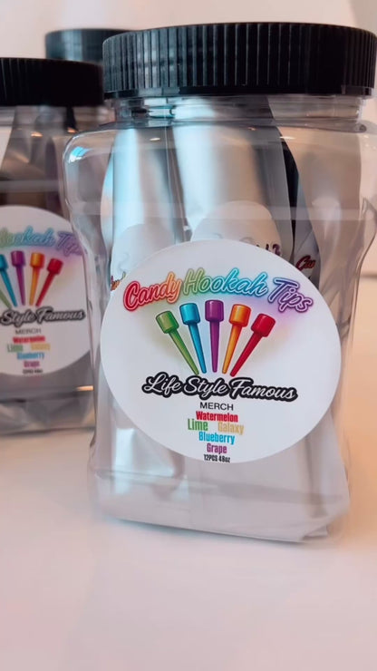Jumbo Multi Mixed Candy Hookah Tips 12 Pcs 48 oz